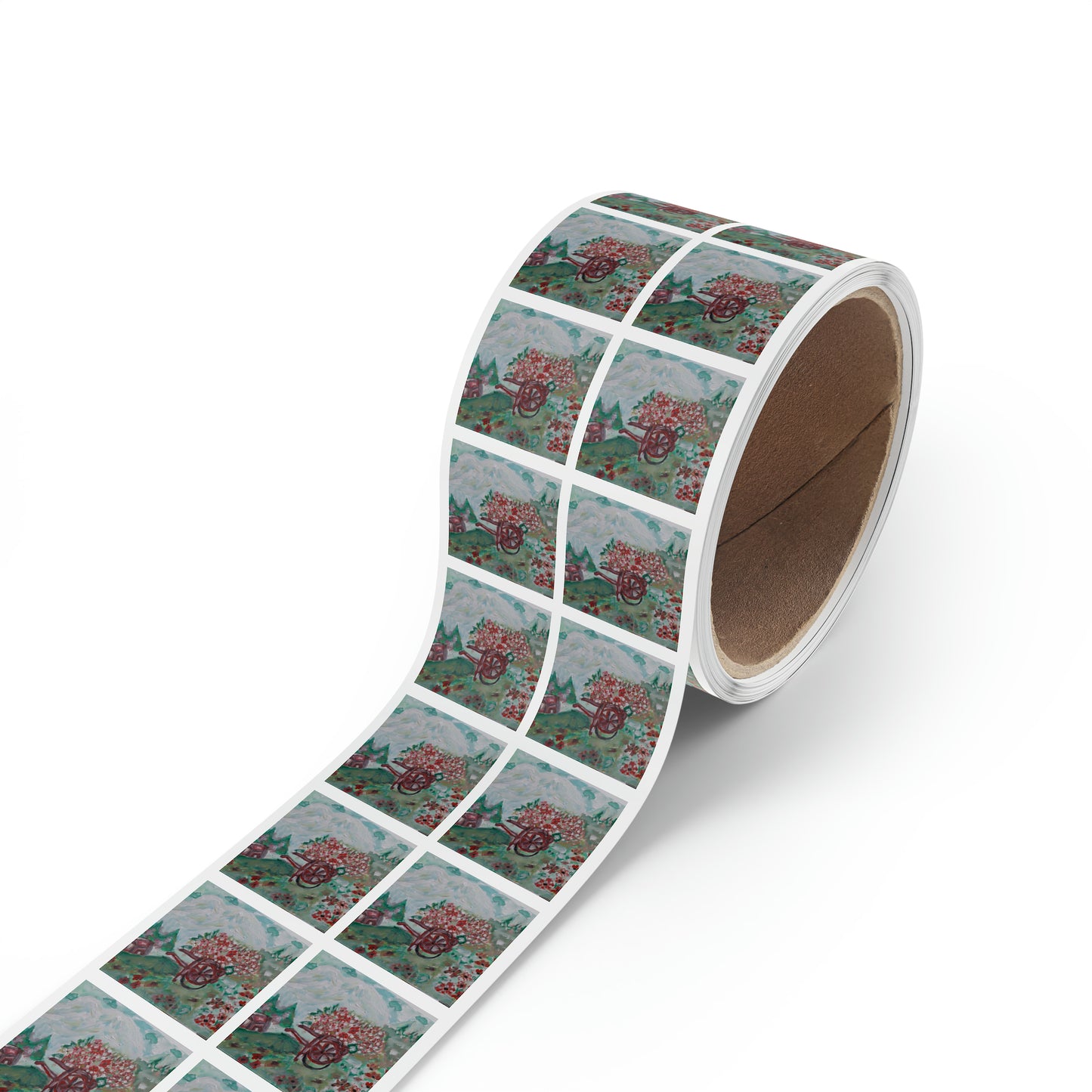 Square Sticker Label Rolls