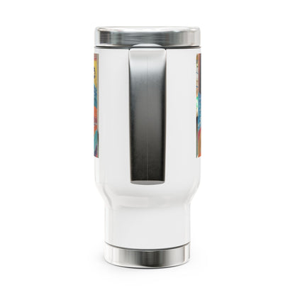 Stainless Steel Travel Mug with Handle, 14oz