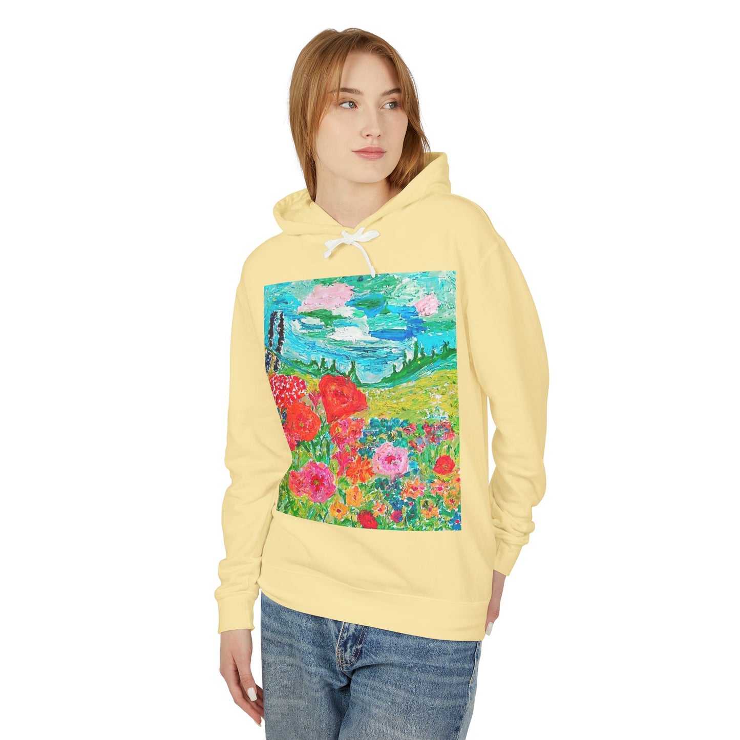 Unisex Lightweight Hooded Sweatshirt