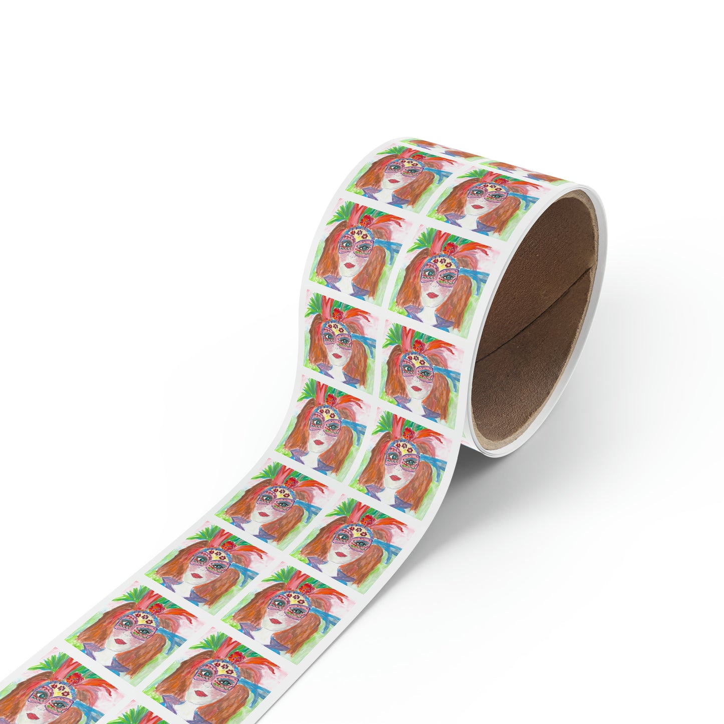 Square Sticker Label Rolls