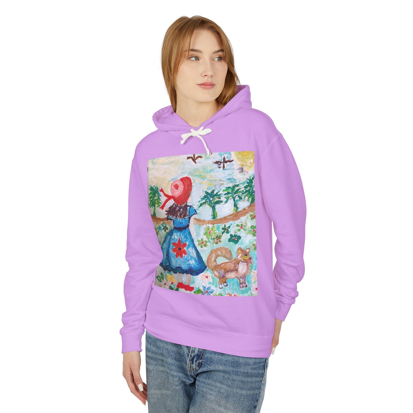 Unisex Lightweight Hooded Sweatshirt