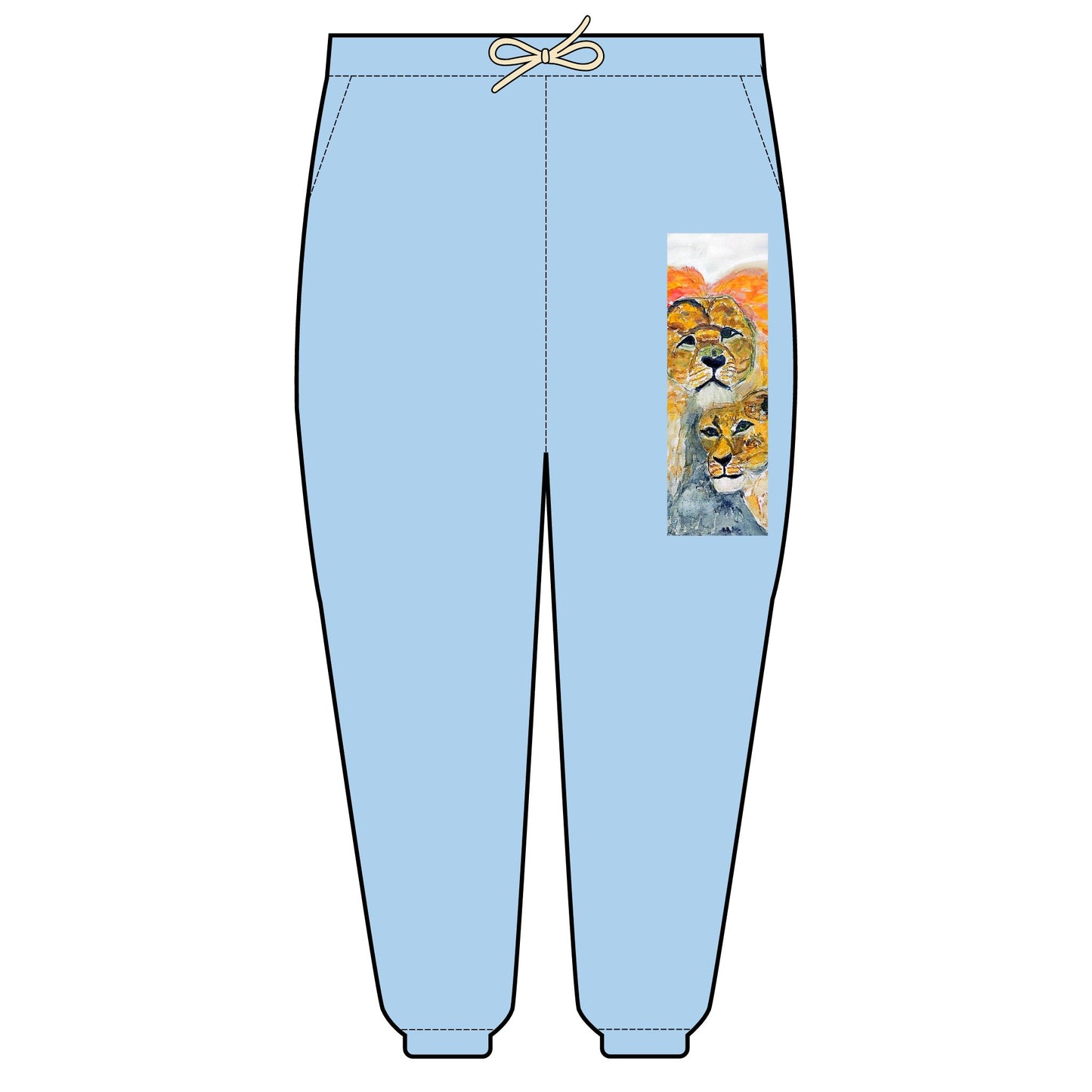 Unisex Garment-Dyed Lightweight Fleece Sweatpants