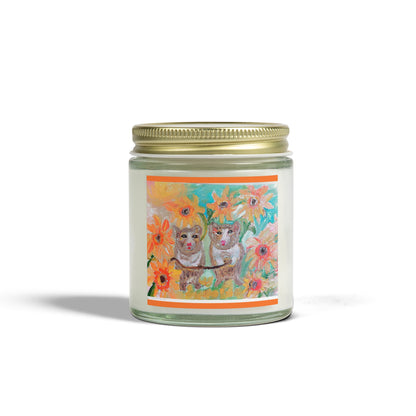 Scented Coconut Apricot Candles (4oz, 9oz)