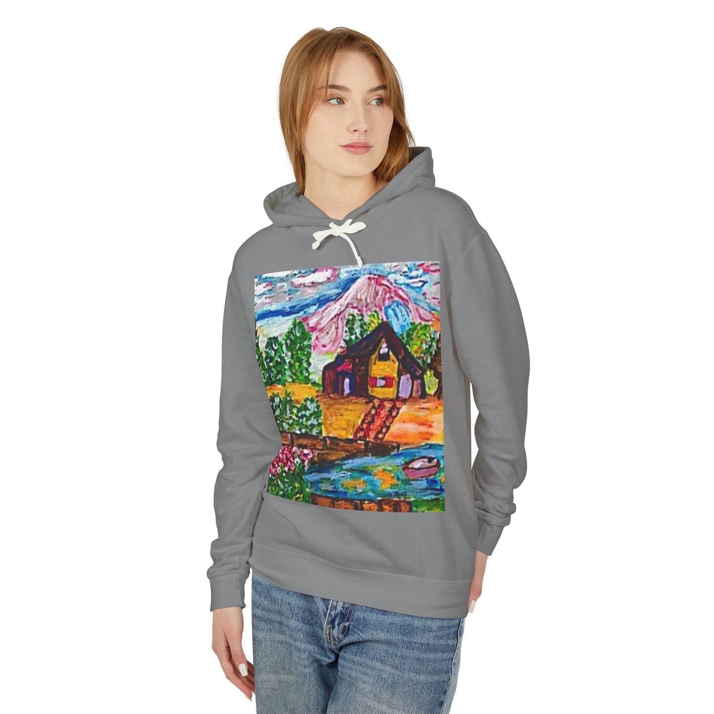 Unisex Lightweight Hooded Sweatshirt