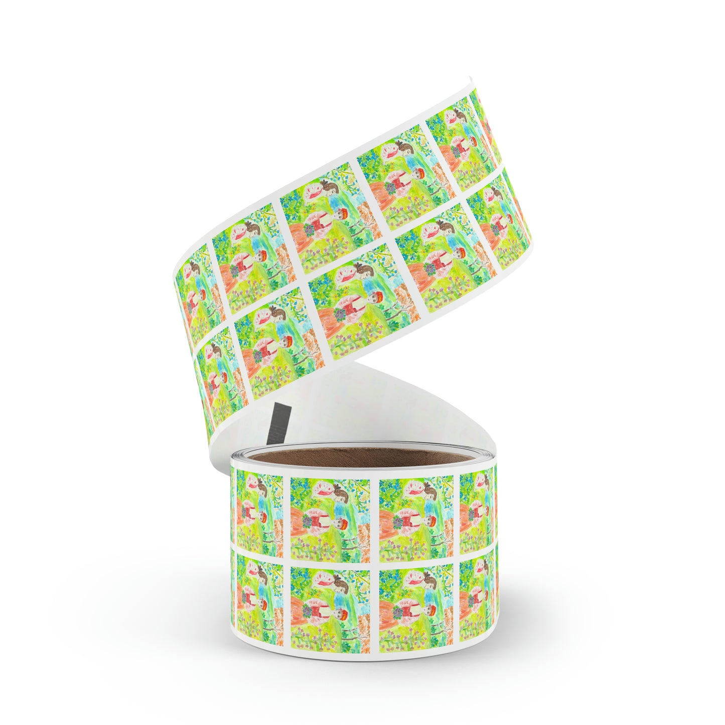 Square Sticker Label Rolls