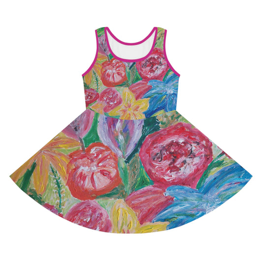 Girls' Sleeveless Sundress (AOP)