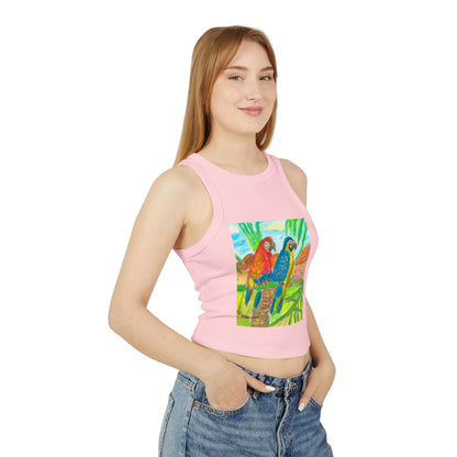 Women's Micro Rib Racer Tank Top