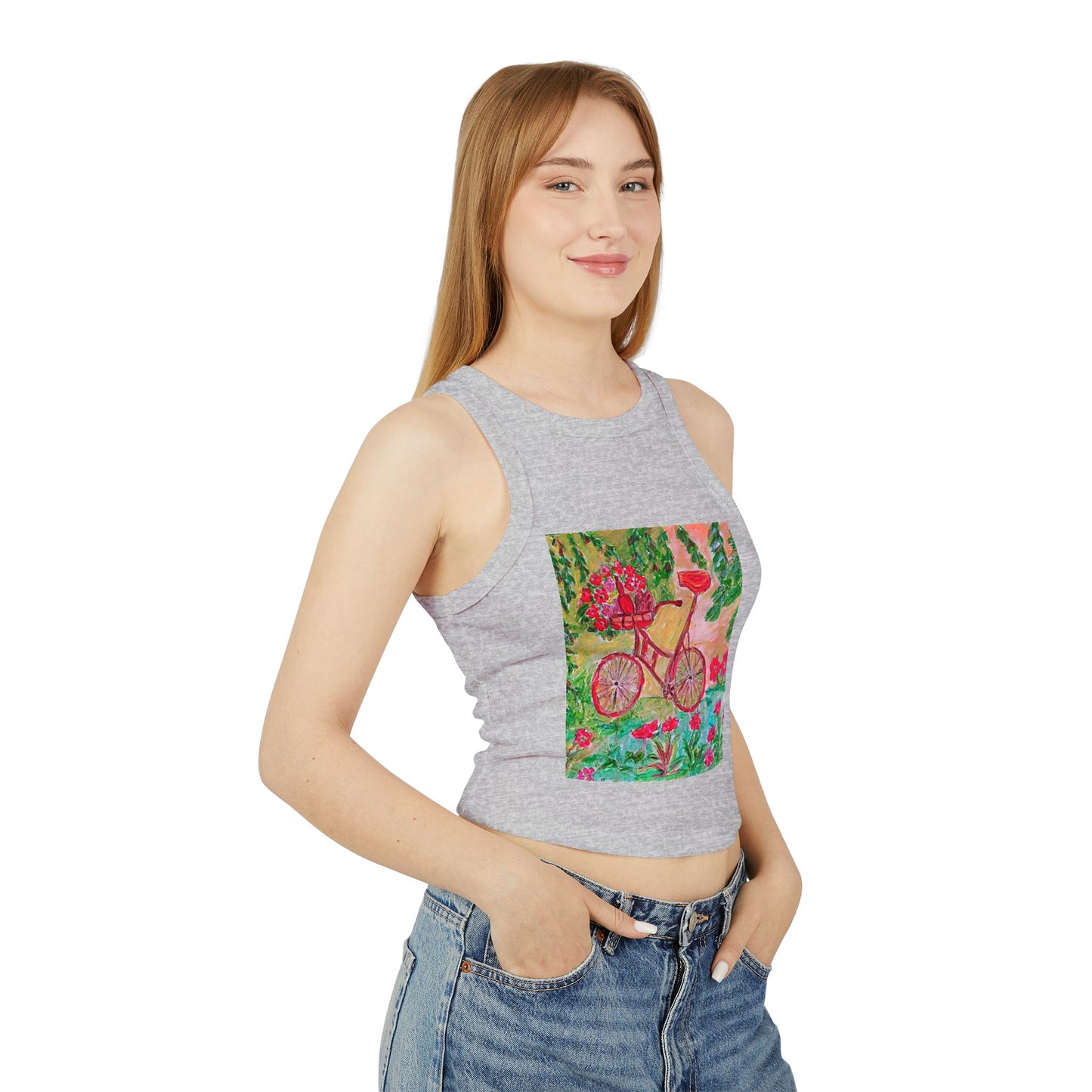 Women's Micro Rib Racer Tank Top