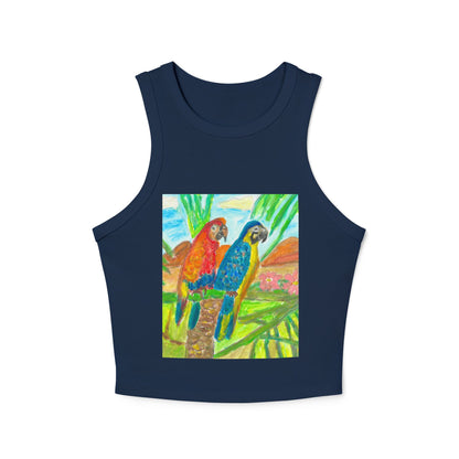 Women's Micro Rib Racer Tank Top