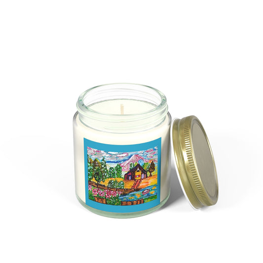 Scented Coconut Apricot Candles (4oz, 9oz)