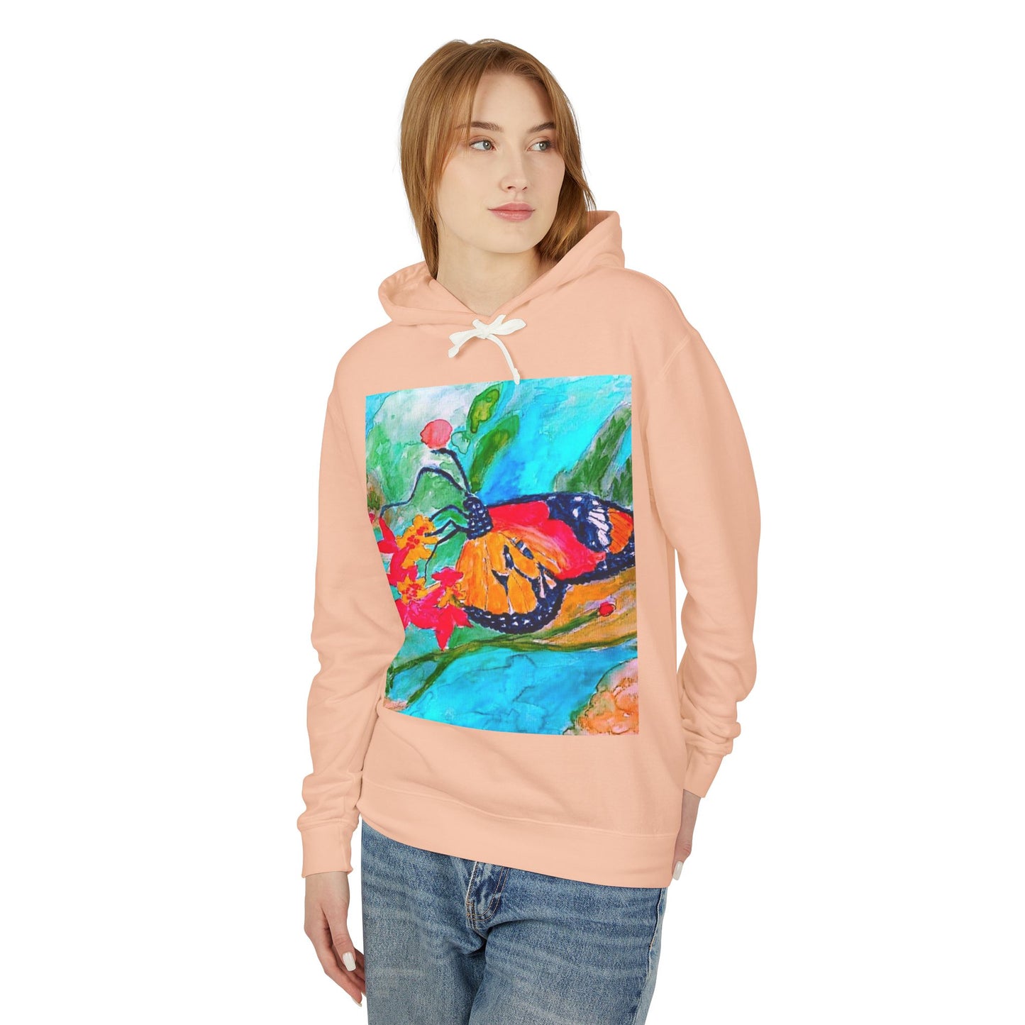 Unisex Lightweight Hooded Sweatshirt