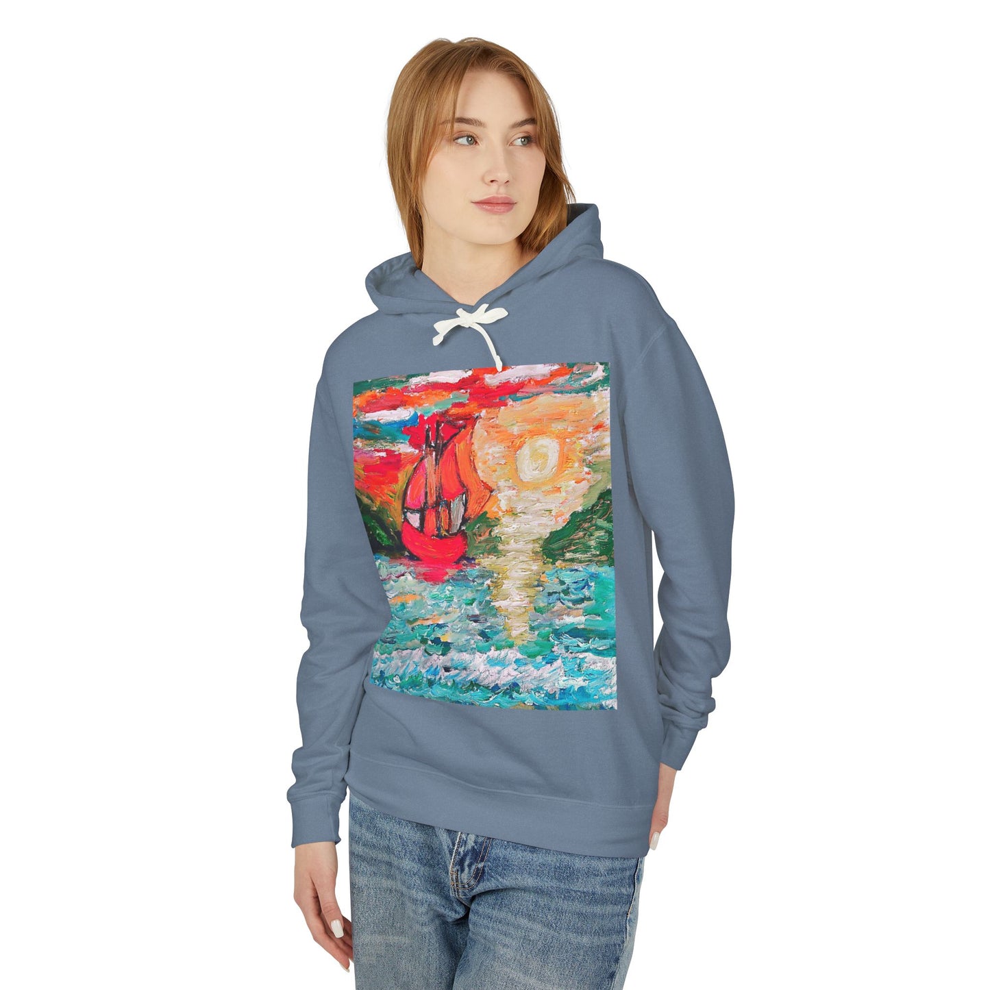 Unisex Lightweight Hooded Sweatshirt