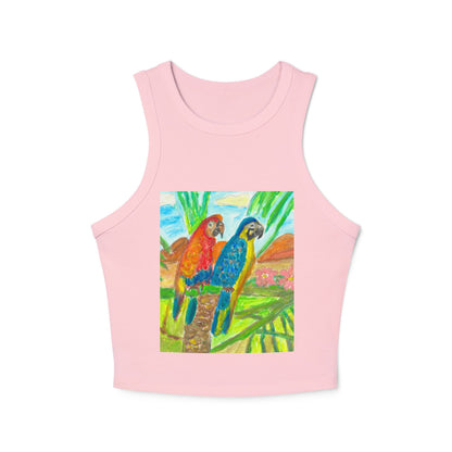 Women's Micro Rib Racer Tank Top