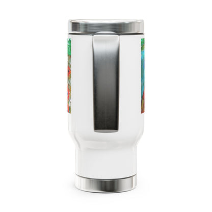 Stainless Steel Travel Mug with Handle, 14oz