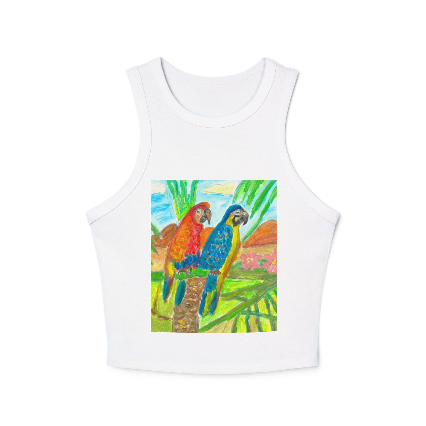 Women's Micro Rib Racer Tank Top