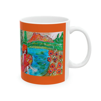 It's fun to dip your feet in the water.- Ceramic Mug, 11oz