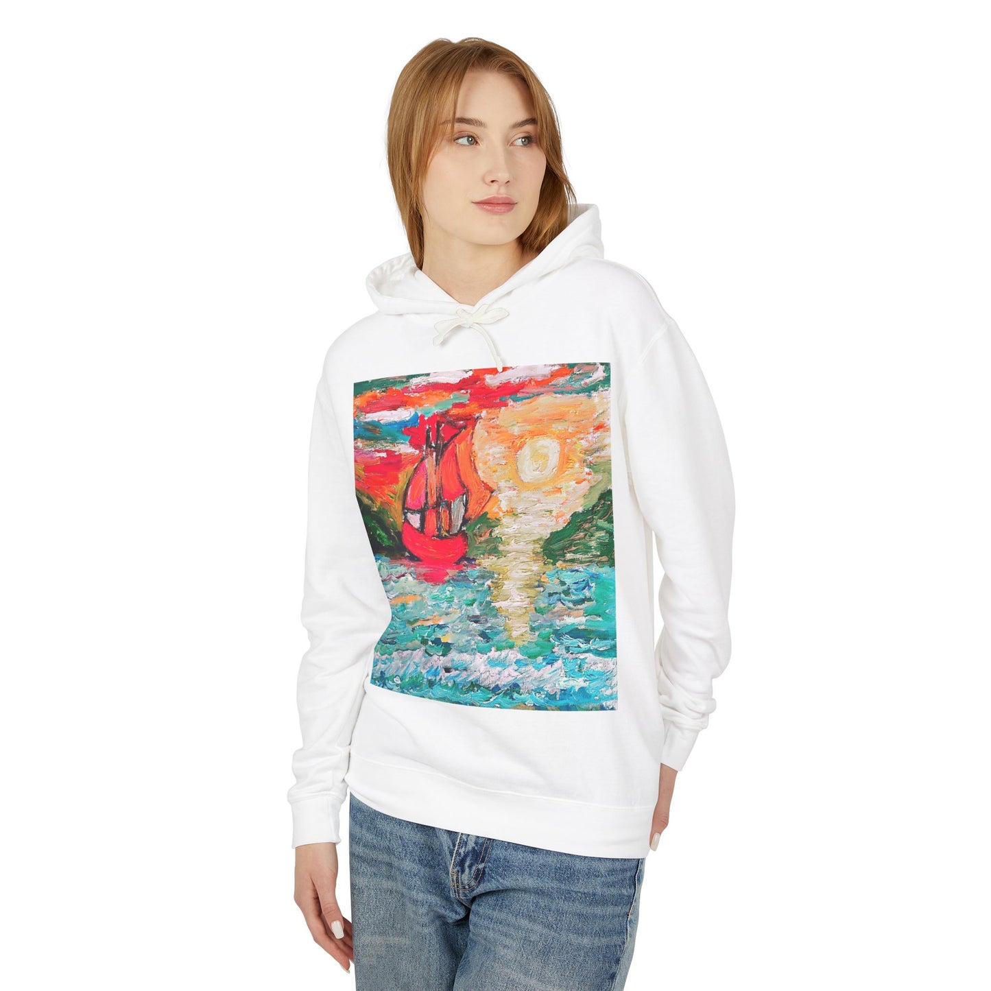 Unisex Lightweight Hooded Sweatshirt