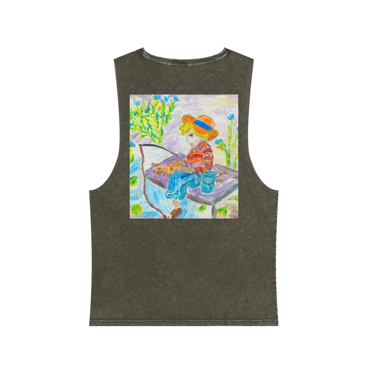 Unisex Stonewash Tank Top