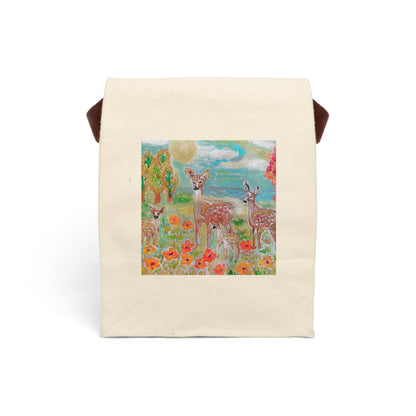 Canvas Lunch Bag With Strap