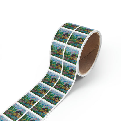 Square Sticker Label Rolls