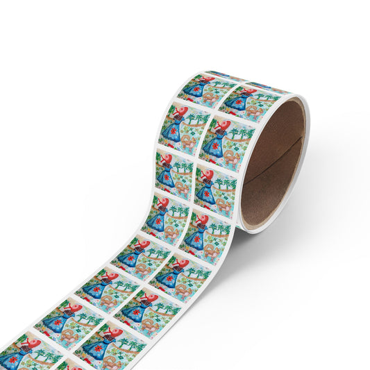 Square Sticker Label Rolls