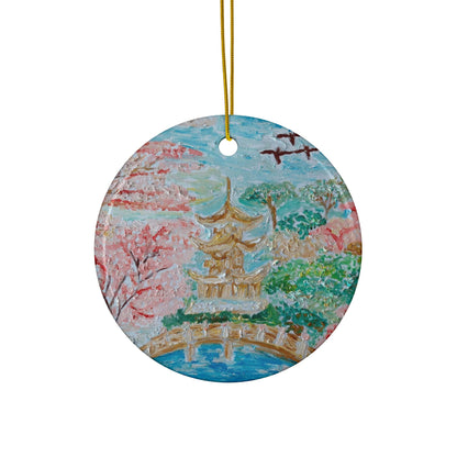 Ceramic Ornaments, 2-Side Print, (1pc, 3pcs, 5pcs, 10pcs)