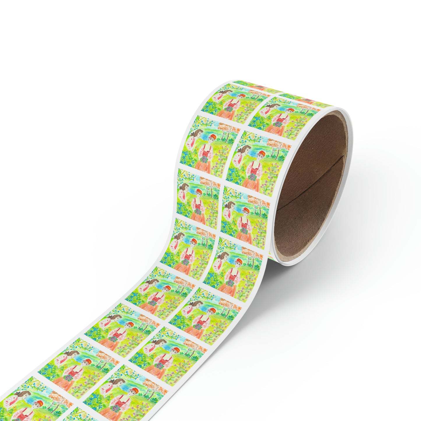 Square Sticker Label Rolls