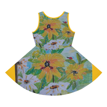 Girls' Sleeveless Sundress (AOP)