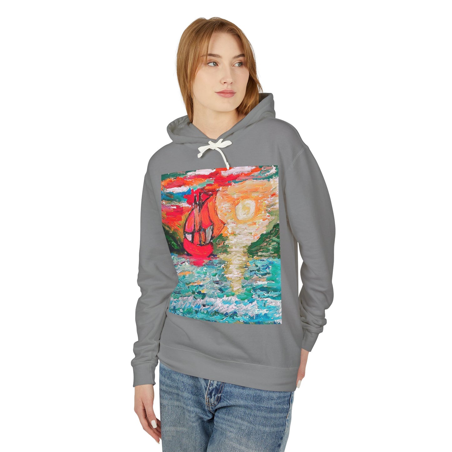 Unisex Lightweight Hooded Sweatshirt