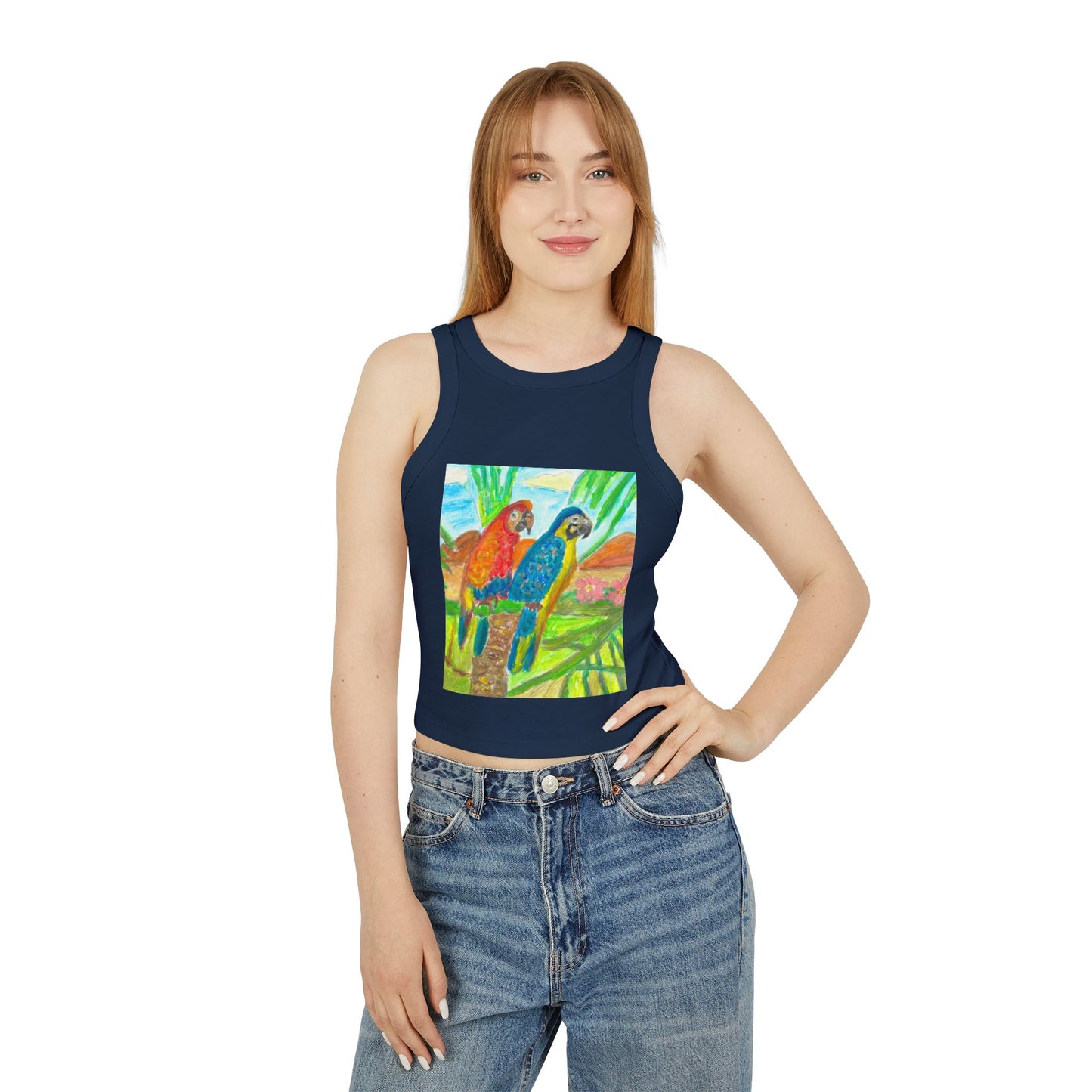 Women's Micro Rib Racer Tank Top