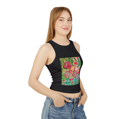 Women's Micro Rib Racer Tank Top