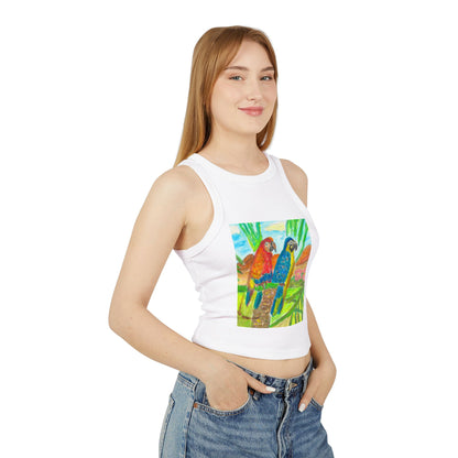 Women's Micro Rib Racer Tank Top